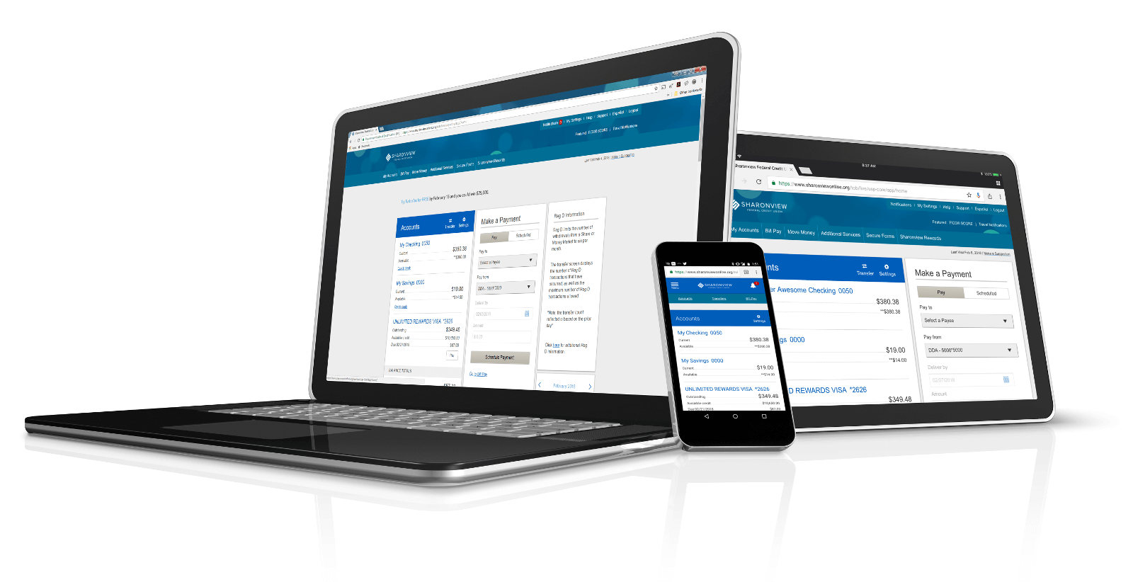 Online banking on any device