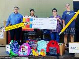 Sharonview delivers check and supplies to Classroom Central 